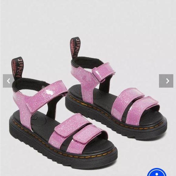Doc Martens Junior Klare Glitter Sandals - Picture 2 of 6
